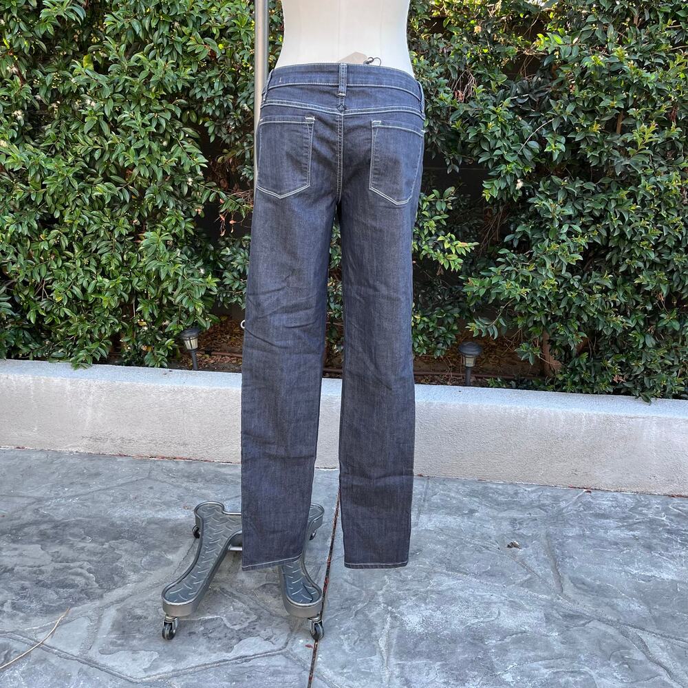 prAna Kara Jean Women’s Size 12 Dark Wash Straight Leg Jeans NWT Black Grey